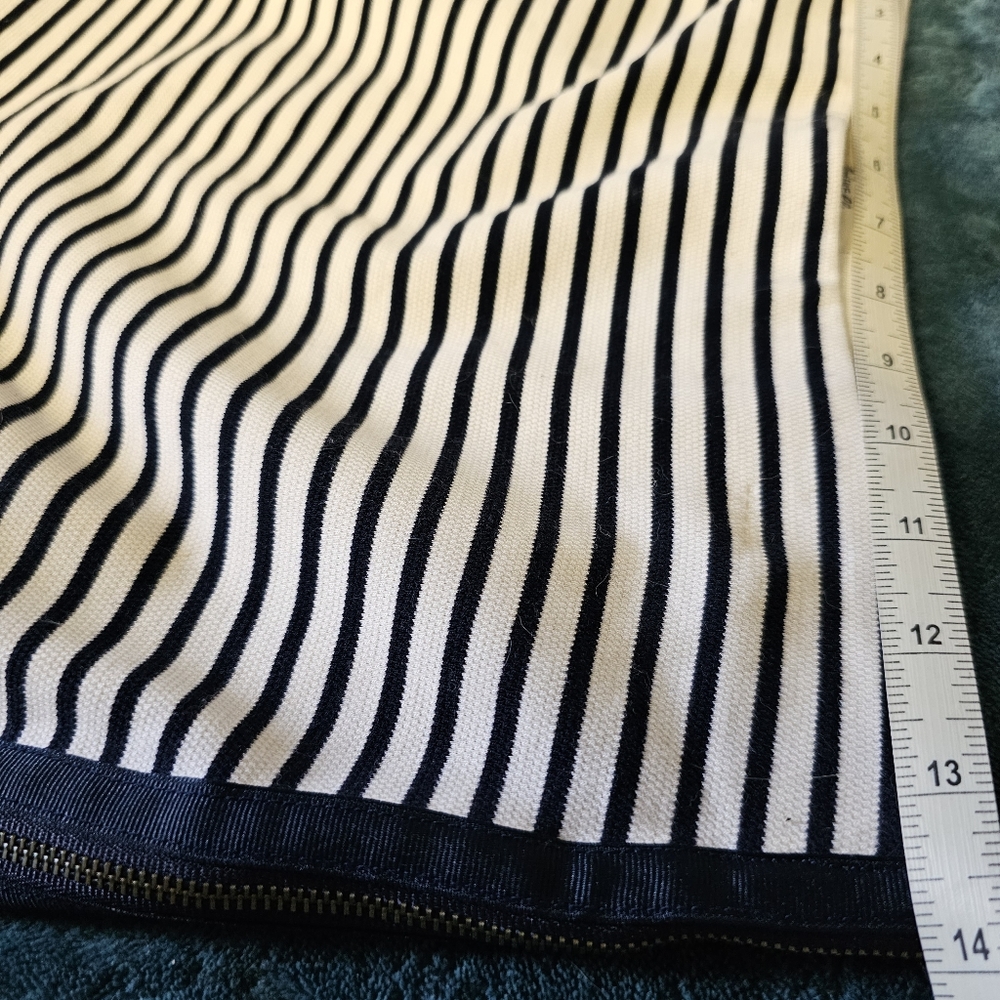 NEW Madewell Navy and White Vertical Stripe Skirt size Medium - Picture 8 of 10